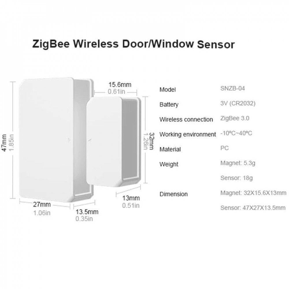 Door and window opening/closing detector wifi sonoff DW2 ewelink